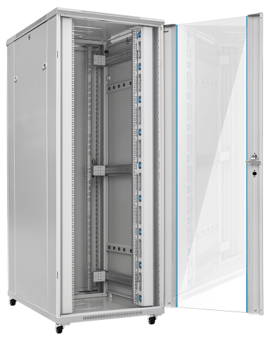 Szafa teleinformatyczna rack 19” G7 47U 800/1000mm; szara