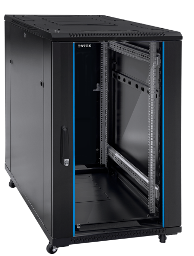 Szafa teleinformatyczna rack 19” G7 27U 600/1000mm; czarna