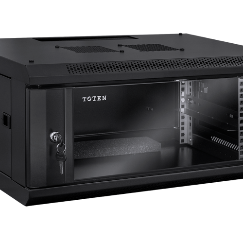 Szafa wisząca rack 19” W2 6U 600/450mm; czarna
