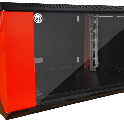 Szafa 19” RedLINE wisząca 12U 565x450mm; czarno czerwona