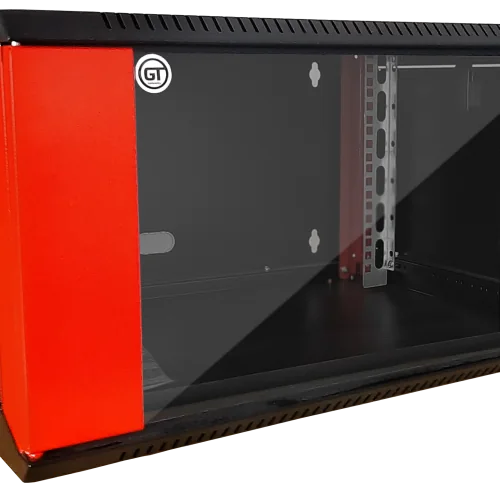 Szafa 19” RedLINE wisząca 6U 565x450mm; czarno czerwona