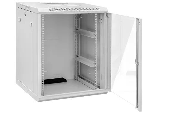 Szafa wisząca rack 19” W2 18U 600/450mm; szara - obrazek 2