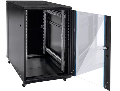 Szafa teleinformatyczna rack 19” G7 22U 600/1000mm; czarna