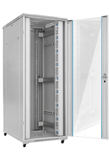 Szafa teleinformatyczna rack 19” G7 42U 800/1000mm; szara - obrazek 2