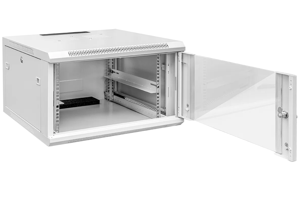 Szafa wisząca rack 19” W2 9U 600/450mm; szara - obrazek 2
