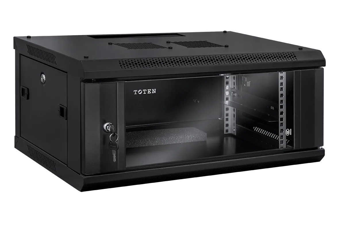 Szafa wisząca rack 19” W2 6U 600/450mm; czarna