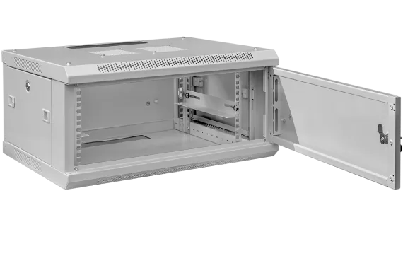 Szafa wisząca rack 19” W1 4U 600/450mm; szara - obrazek 2