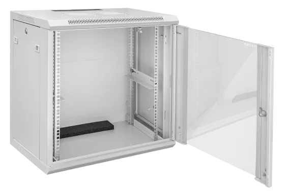 Szafa wisząca rack 19” W2 15U 600/450mm; szara - obrazek 2