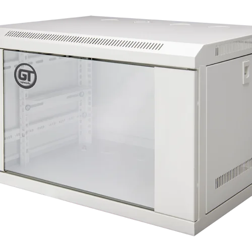 Szafa 19” GlassLINE wisząca 6U 540/400mm szara
