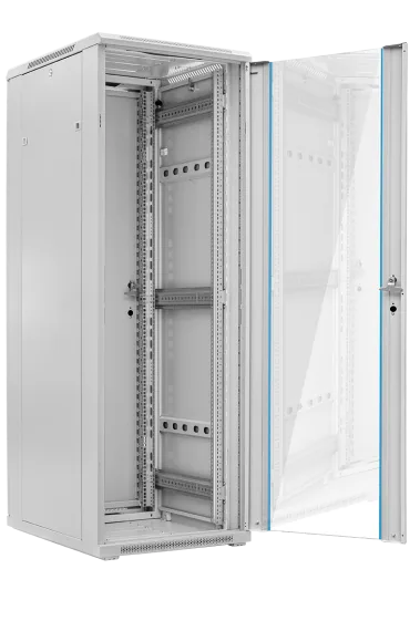 Szafa teleinformatyczna rack 19” G7 32U 600/1000mm; szara - obrazek 2